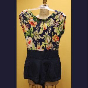 Vintage Style Floral Summer Jumpsuit